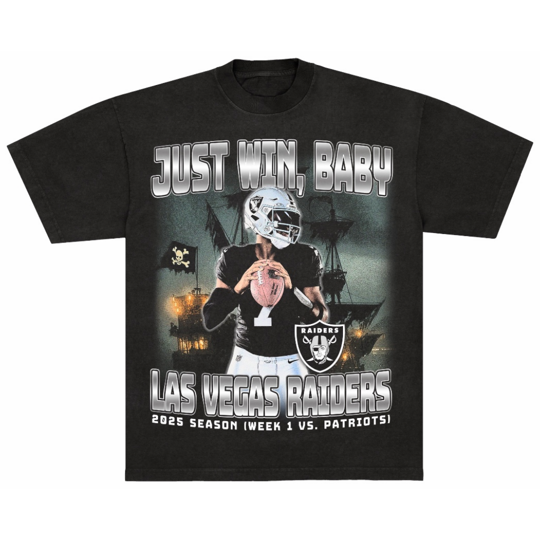 RAIDERS 2025 SEASON SCHEDULE TEE