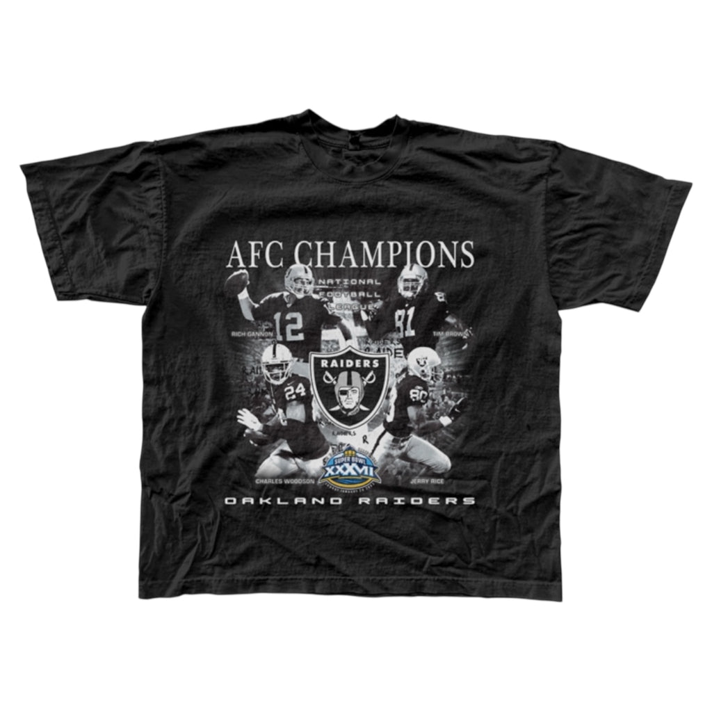 2002 OAKLAND RAIDERS AFC CHAMPIONS TEE
